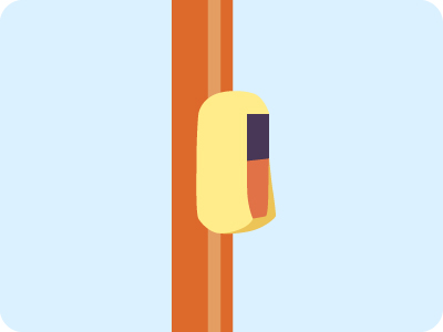 降車ボタンのイラスト