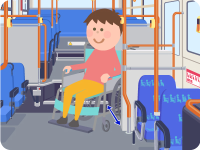 後ろとびら付近のイラスト