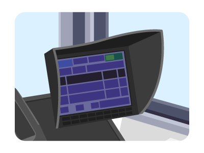 液晶系統設定器のイラスト