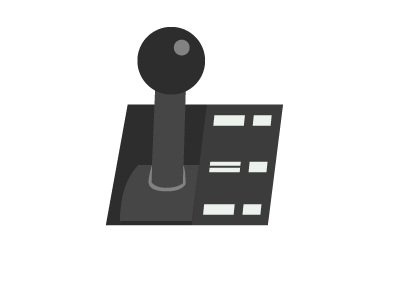 逆転ハンドルのイラスト