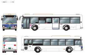 市バス一般車両おえかきイメージ
